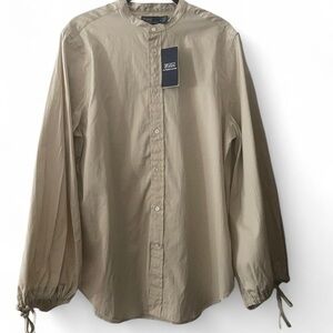 Polo Ralph Lauren Beige Blouson-Sleeve Shirt